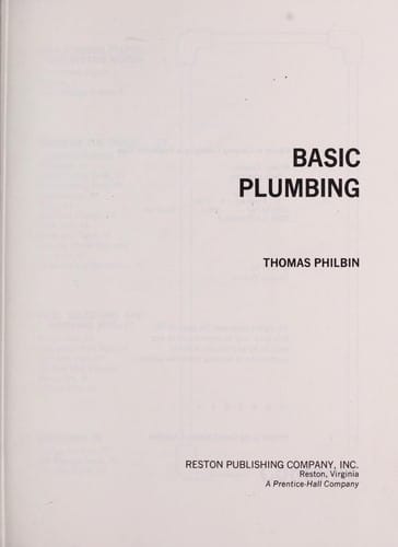 Basic plumbing