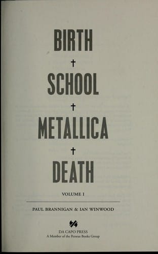 Birth school Metallica death