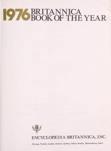 Britannica Book of the Year 1976