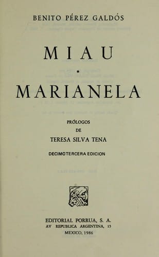Miau ; Marianela