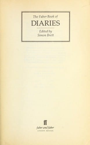 The Faber book of diaries