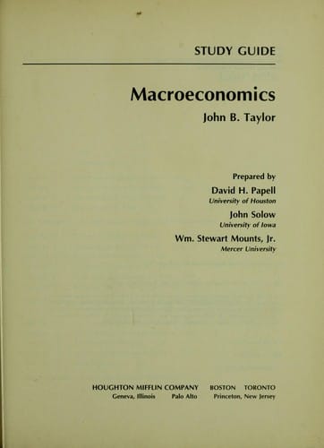 Macroeconomics
