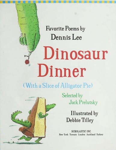 Dinosaur dinner with a slice of alligator pie