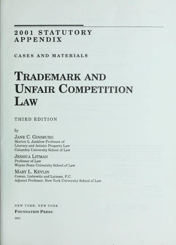 Trademark and unfair competition law