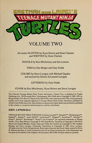 Eastman and Laird's Teenage Mutant Ninja Turtles (Collected Series, Vol. 2)