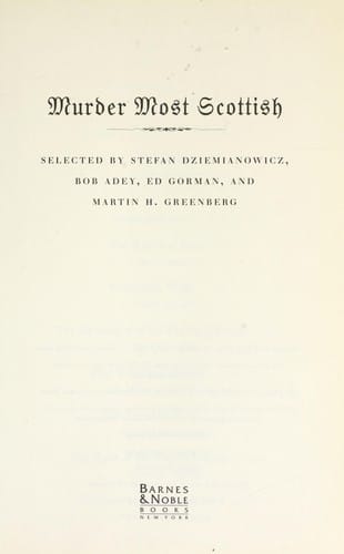 Murder Most Scottish