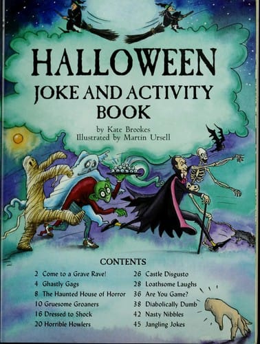 Halloween joke and activity book