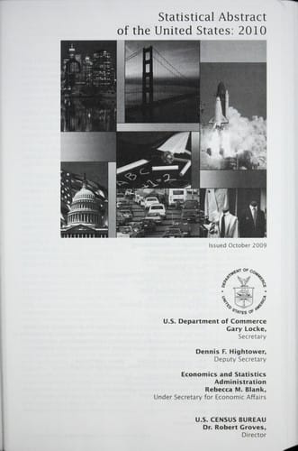 Statistical abstract of the United States: 2009. 128th edition