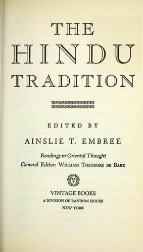 The Hindu tradition