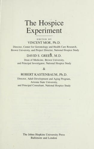 The Hospice experiment