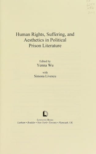 Human rights, suffering, and aesthetics in political prison literature