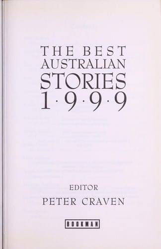 The best Australian stories 1999