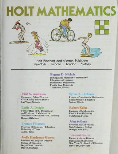 Holt mathematics [5]