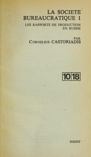 La Socie te  bureaucratique