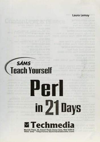 Sams teach yourself Perl in 21 days