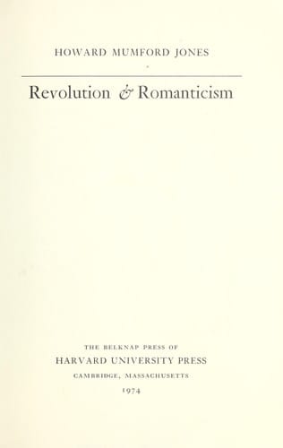 Revolution & romanticism