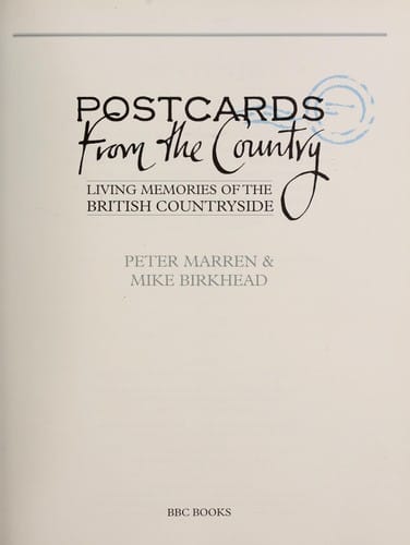 Postcards from the country : living memories of the British countryside