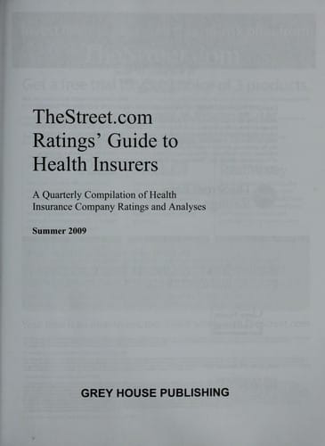 TheStreet.com Ratings Guide to Health Insurers, Spring 2009