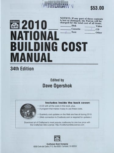 2010 national building cost manual