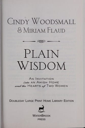 Plain wisdom
