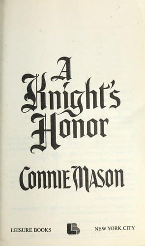 A knight's honor