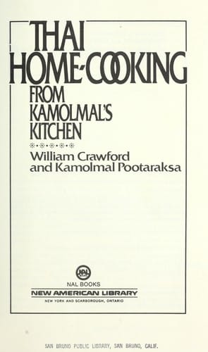 Thai Home Cooking from Kamolmal's Kitchen