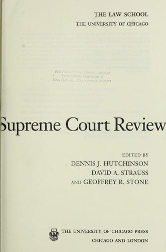 The Supreme Court Review, 2008