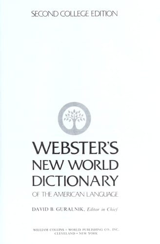 Webster's New World dictionary of the American language