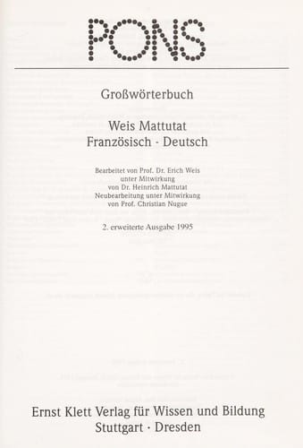 Franzo sisch - Deutsch