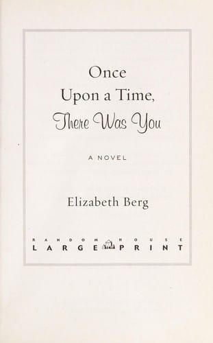 Once upon a time, there was you