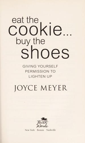 Eat the cookie-- buy the shoes