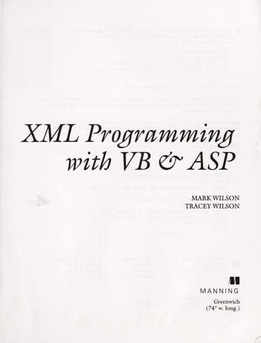 XML programming with VB & ASP