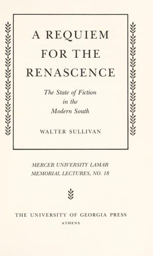 A requiem for the renascence