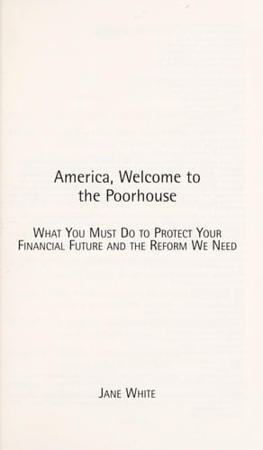 America, welcome to the poorhouse