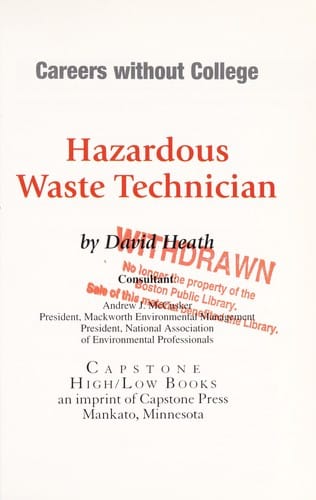 Hazardous waste technician