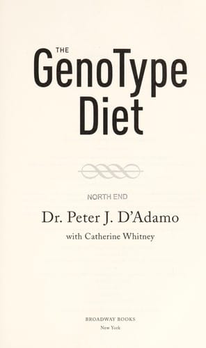The genotype diet