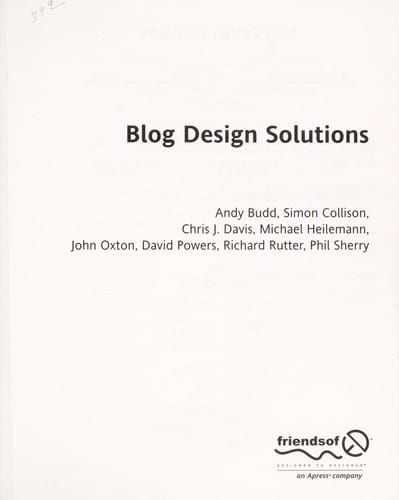 Blog design solutions