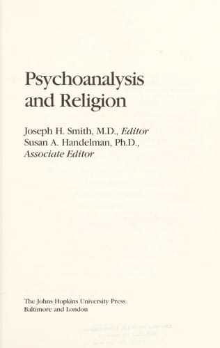 Psychoanalysis and religion