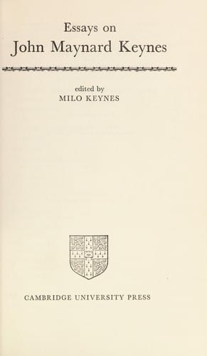 Essays on John Maynard Keynes