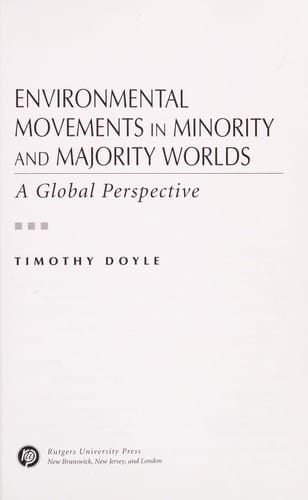 Environmental movements in minority and majority worlds