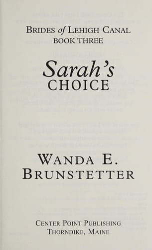 Sarah's choice