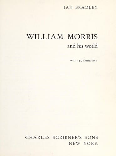 William Morris and his world