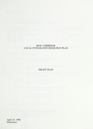 Bow corridor local integrated resource plan