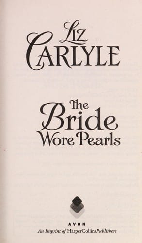 The bride wore pearls