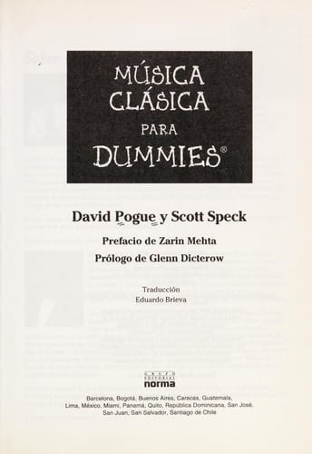 Música clásica para Dummies