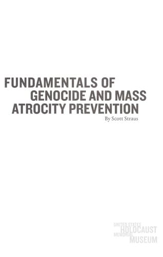 Fundamentals of Genocide and Mass Atrocity Prevention