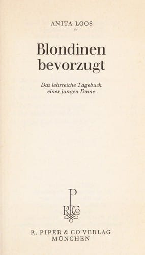 Blondinen bevorzugt