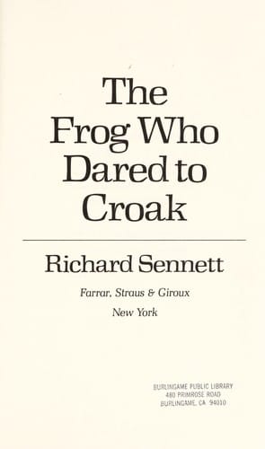 The frog who dared to croak