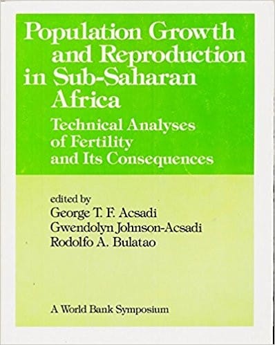 Population growth and reproduction in Sub-Saharan Africa : technical analysis of fertility and its consequences