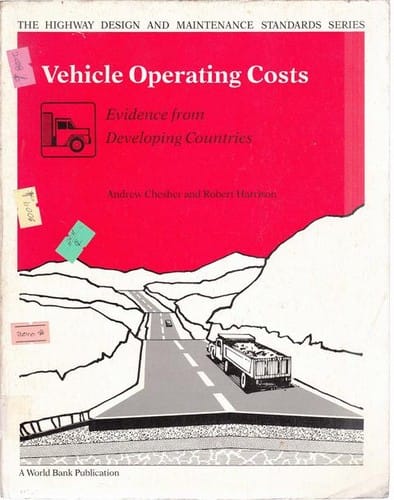 Vehicle operating cost : evidence from developing countries